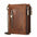 Retro  Double Zipper Anti-theft Brush RFID Leather Men's Wallet