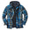 Classic Plaid Winter Lapel Ticken Hooded Warm Men Coat