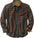 Plus Size Plaid Shirt Long Sleeve Loose Shirt in Red