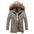 Casual Warm Long Fur Collar Men's Jacket