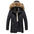 Casual Warm Long Fur Collar Men's Jacket