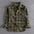 Corduroy Cotton Plaid Cargo Shirts Big Pockets Workwear