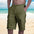 Men's casual cheap cotton and linen shorts big pocket draw rope design