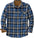 Plus Size Plaid Shirt Long Sleeve Loose Shirt in Red