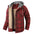 Men's Jacket Plaid Shirt with Fleece Hooded Outdoor Plaid Jackets