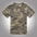 250g Retro Camouflage Round Neck Men's Military Short Sleeve