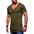 Cotton Solid Color V-Neck Breathable Men's T-shirt