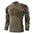 Military Stand Collar Split Joint Breathable Men's T-shirt