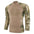 Military Stand Collar Split Joint Breathable Men's T-shirt