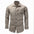 Military Style Lapel Zipper Design Long Sleeve Men's Shirt