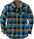 Plus Size Long Sleeve Plaid Shirt Loose Shirt in Khaki