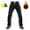 Outdoor Straight Overalls Solid Color Simple Knee Stitching Plus Velvet Sweatpants