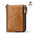 Casual Anti-theft Brush RFID Leather Double Zipper Men's Wallet