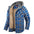 Men's Jacket Plaid Shirt with Fleece Hooded Outdoor Plaid Jackets