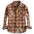 Corduroy Cotton Plaid Cargo Shirts Big Pockets Workwear