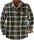 Plus Size Plaid Shirt Long Sleeve Loose Shirt in Red