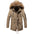 Casual Long Fur Collar Thick Men's Jacket