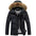 Outdoor Leisure Thick Fur Collar Men's Down Jacket