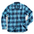 Flannel Field Shirt Blue Plaid Shirt for Men