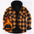 Thermal Shirt Men's Flannel Plaid Hooded Shirt with Fleece Thickened