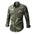 Outdoor Camo Cargo Lapel Long Sleeve Men Shirt